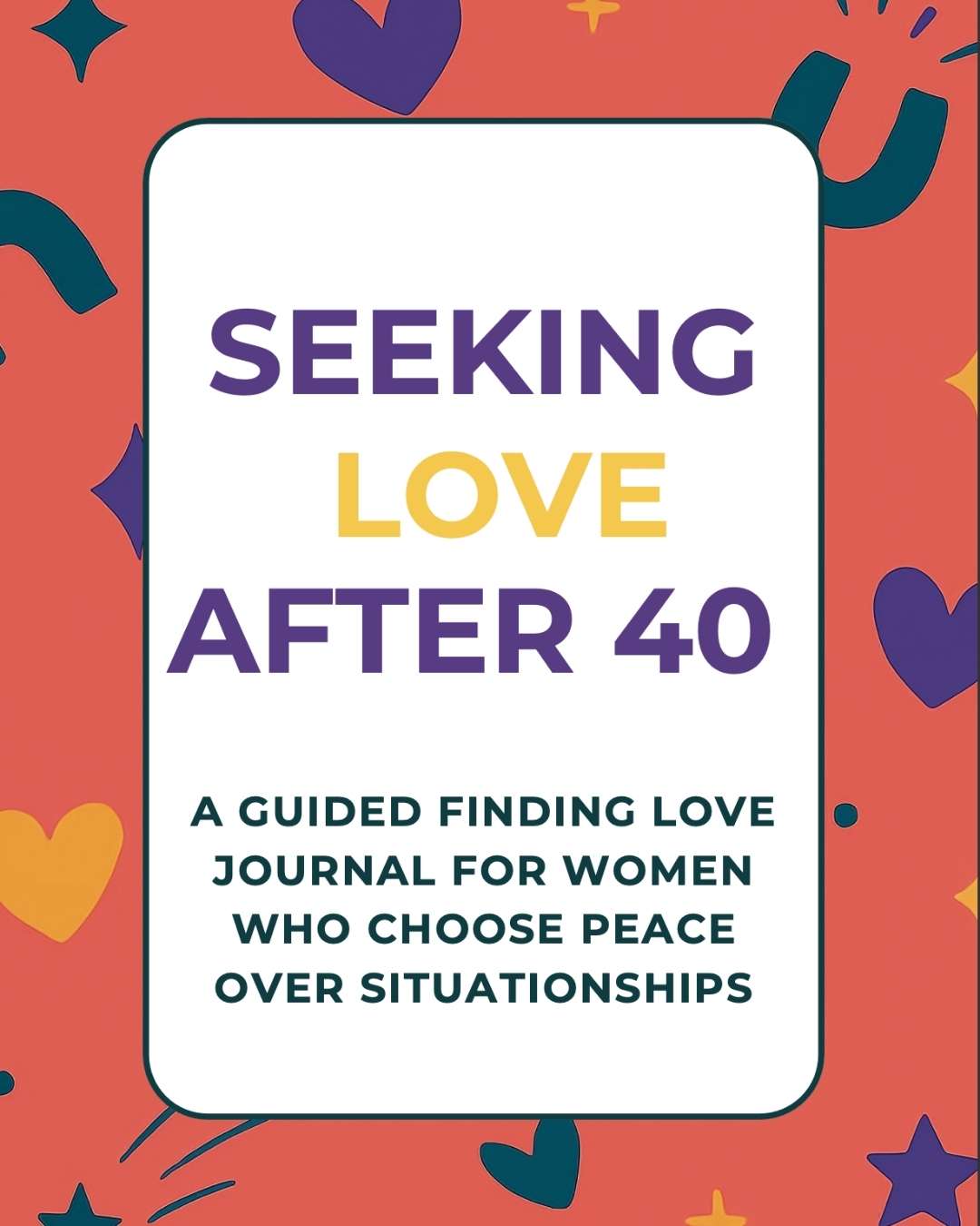 finding love journal for women after 40, digital journal